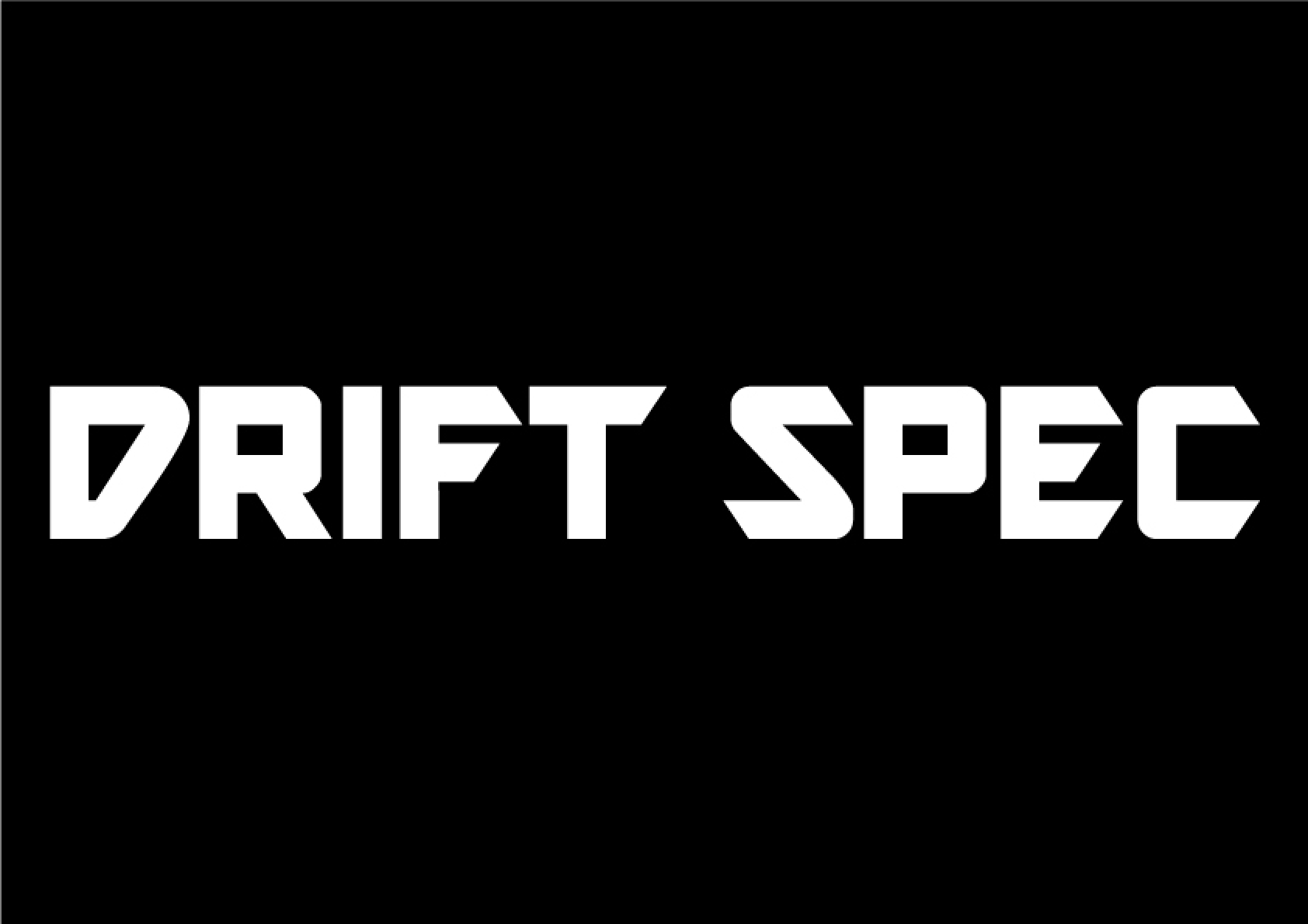 DRIFT SPECステッカー（ホワイト）